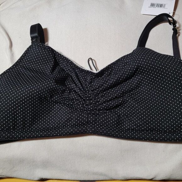 Royce Womens Black White Nursing Bra Size 38C/D/DD - Picture 2 of 11